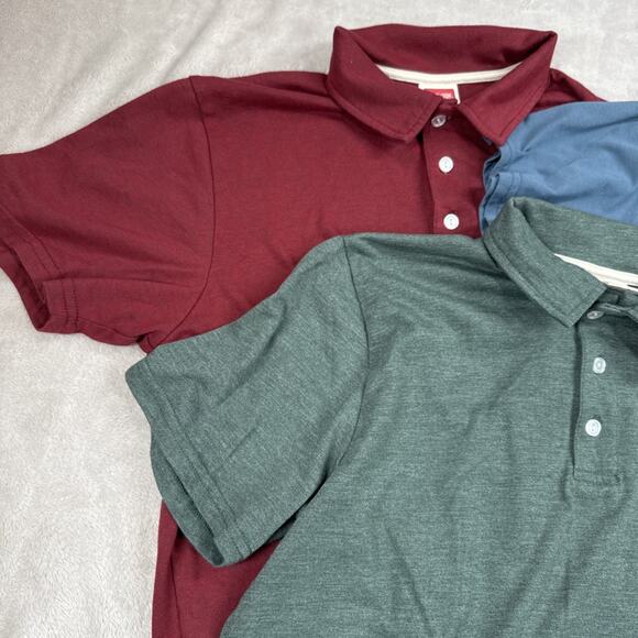 3 Homage Short Sleeve Polo In Size Small / Red / Green / Blue - Picture 3 of 8